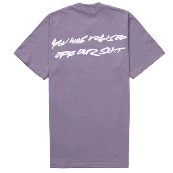 Supreme Futura Box Logo Purple Men's T-Shirt - Picture 2 of 2